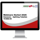Honorare - Splitting Tabellen